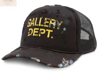 Galerie Abteilung Trucker Cap || Farbspritzerschutz || Streetwear-Stil | Bestickte Mesh-Baseball-Mütze