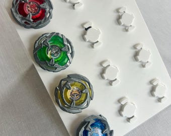 3D-geprinte Beyblade Display Paneel | Houdt 12 Beyblades | Wand- of Plankdisplay