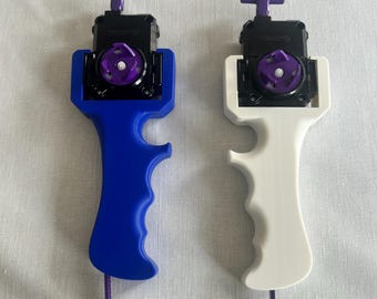 3D-geprinte Beyblade Launcher Grip Links of Rechtshandig | Ergonomisch Pistooolgreep