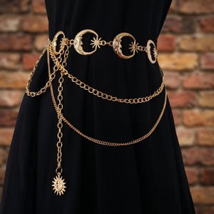 Celestial Moon Belt Gold - Etsy display picture 1