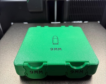 9mm Ammo Storage Box with Removable Tray