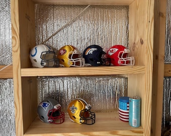 3D Printed Mini Football Helmet Collectible | Sports Memorabilia (7” x 5” x 5”)