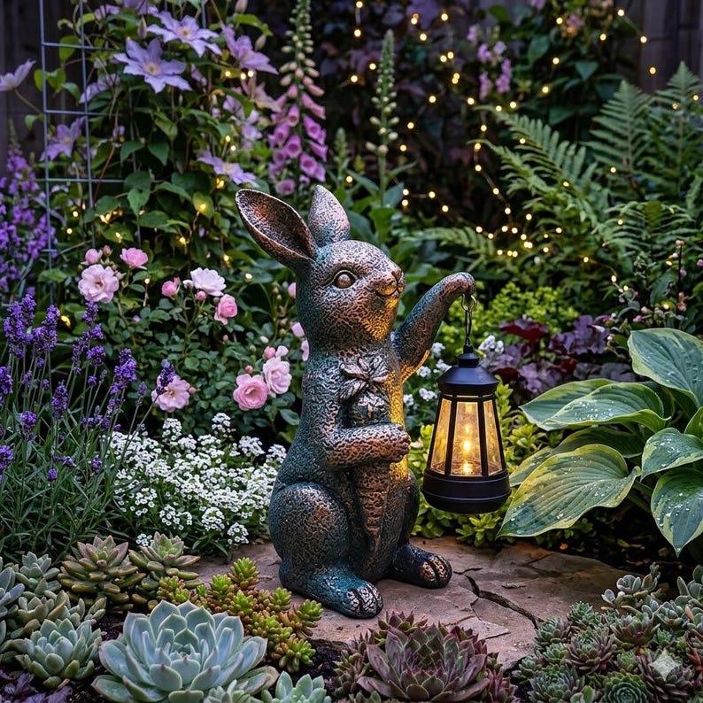 Rabbit Solar Lantern - Etsy