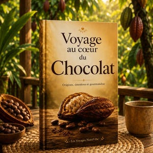 En resa till chokladens hjärta | Vacker illustrerad digital bok | Recept, kakao, ursprung, traditioner och upptäckter | PDF