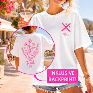 JGA Shirts Set – Braut & Trauzeugin Crew mit Namen