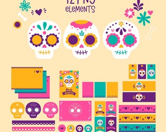 Frohe Ostern Clip Art set PNG SVG