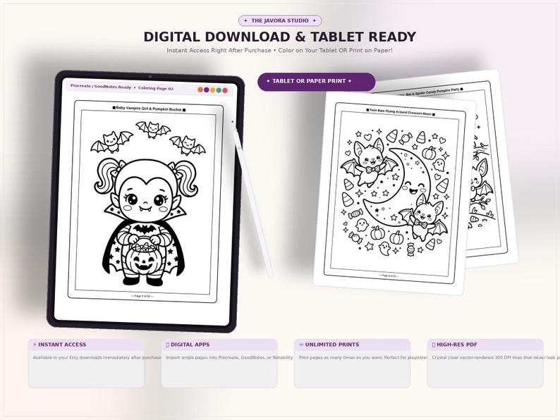 Kids Printable Coloring Book - Etsy