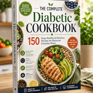 The Complete Diabetic Cookbook 150 Easy, Healthy & Delicious Recipes for Balanced Everyday Meals