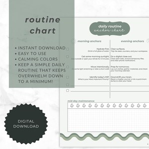 Schema stampabile per la routine quotidiana