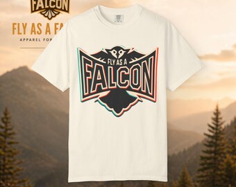 Fly As A Falcon Graphic T-Shirt | Retro 3D