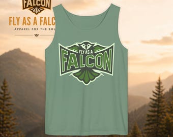 Fly As A Falcon Tank Top | Forest Ash