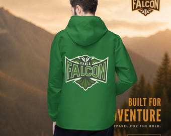 Fly As A Falcon Windbreaker Jacket | Forest Ash