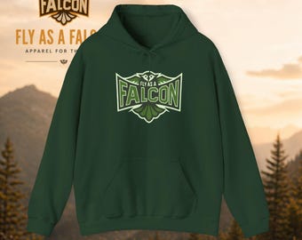 Fly As A Falcon Hoodie | Forest Ash