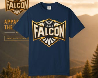 Fly As A Falcon Graphic T-Shirt | Black & Gold Collection 01