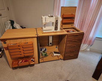 Pick Up Only - Bernina Sewing Machine and Cabinet