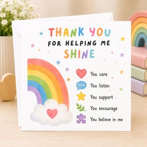 SEN Teacher Thank You Card | Teaching Assistant Card | End of Term School Staff Appreciation