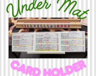 Under Mat Mahjong Card Holder