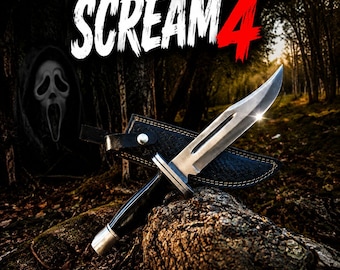 Cuchillo réplica de la película Scream: Bloody Ghostface Buck 120, hoja auténtica