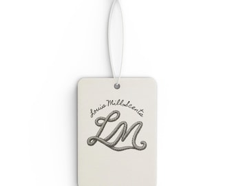 LM Roper Monogram Script Billuftfräschare | Fräscha dofter
