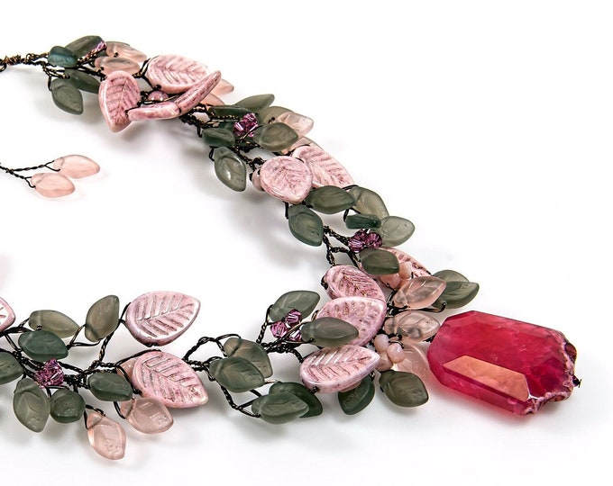 Beaded Nature Jewelry Bridal Jewelry by CherylParrottJewelry