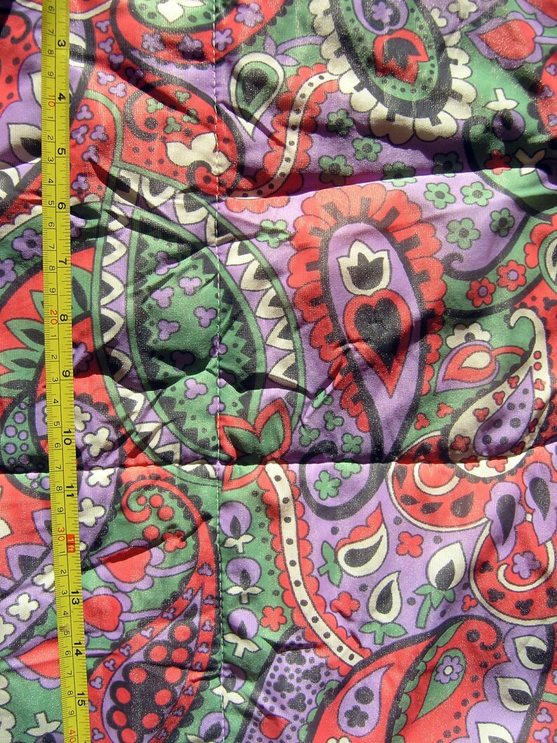 Vintage Sleeping Bag Retro 1970s Floral Paisley Synthetic Etsy
