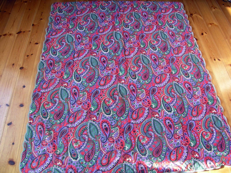 Vintage Sleeping Bag Retro 1970s Floral Paisley Synthetic Etsy