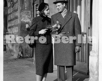 Vintage Wedding Photo 1956, Collector Photo Marriage at Register's Office on Nov. 22, 1956 in Germany