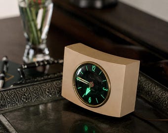 Vintage 1950-tals Westclox Pittsfield elektrisk väckarklocka – lysande urtavla
