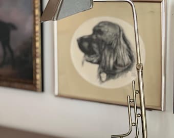 Vintage Art Deco / Maskinålders skrivbordslampa