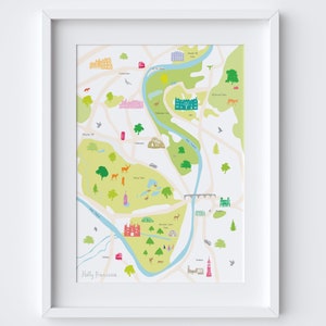 Map of Hampton Court & Surrounding Areas Print image 1