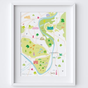 Carte de Hampton Court - EntourageS Imprimer