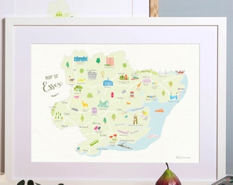 Map of Essex Art Print