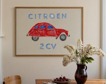 シトロエン展示会ポスター - アミ 6 - フランスのクラシックカー