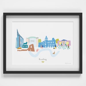 Lecture Skyline Cityscape Landmarks Art Print