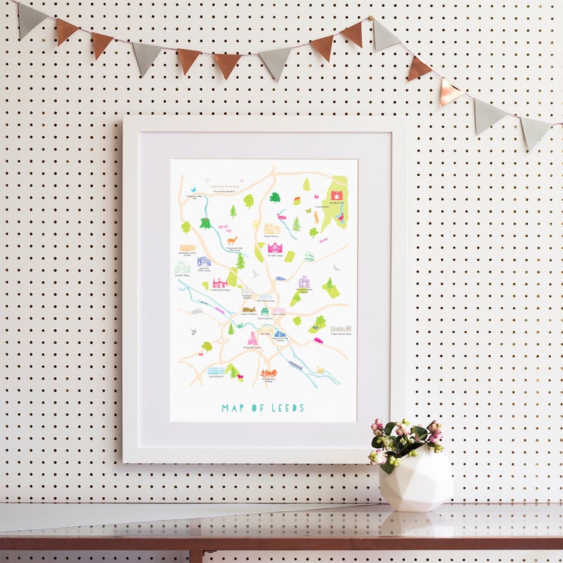 Map of Leeds Print - Etsy