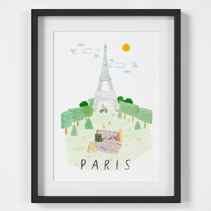 Eiffelturm, Paris, Frankreich Wahrzeichen Reise-Druck