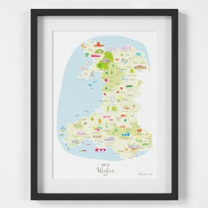 Carte de Wales Art Print