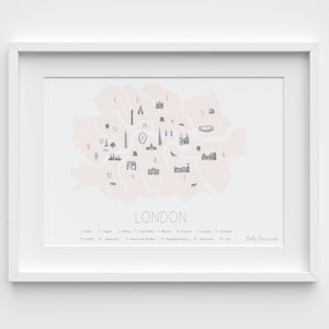 Plan de Londres « Minimalist » - Peach Blush