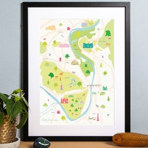 Map of Hampton Court & Surrounding Areas Print image 2