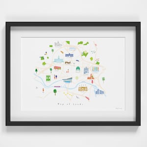 Impressão artística do mapa do centro da cidade de Leeds