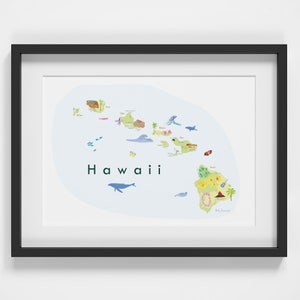 Carte de Hawaii Art Print