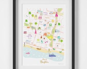 Map of Brighton Art Print