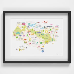 Carte de Kent Art Print
