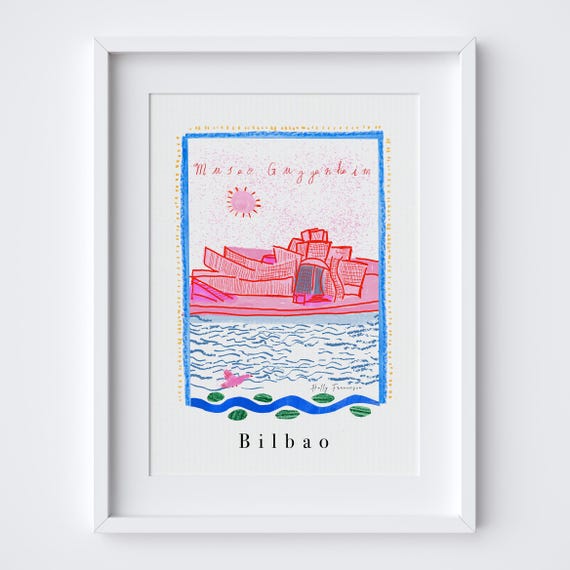 Guggenheim Bilbao Poster - Iconic Modern Art Museum Print