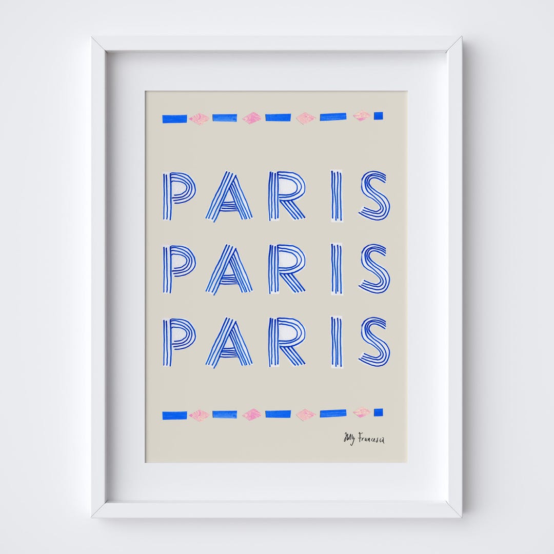 映画『テス』本国フランス版メトロサイズオリジナルポスター　フェラッシのデザイン Paris Words Print Art - Parisian Typography Poster France - French