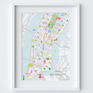 Map of New York City Print image 1