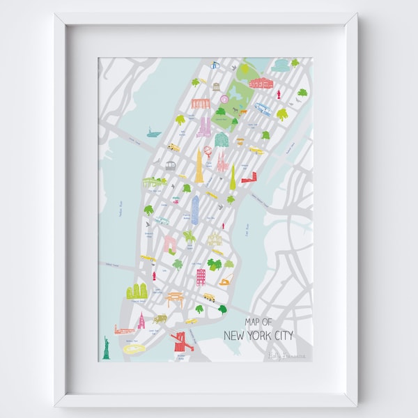 Map of New York City Print