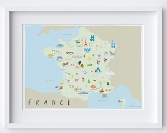 Map of France Art Print