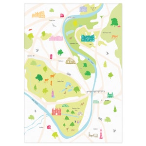 Map of Hampton Court & Surrounding Areas Print image 3