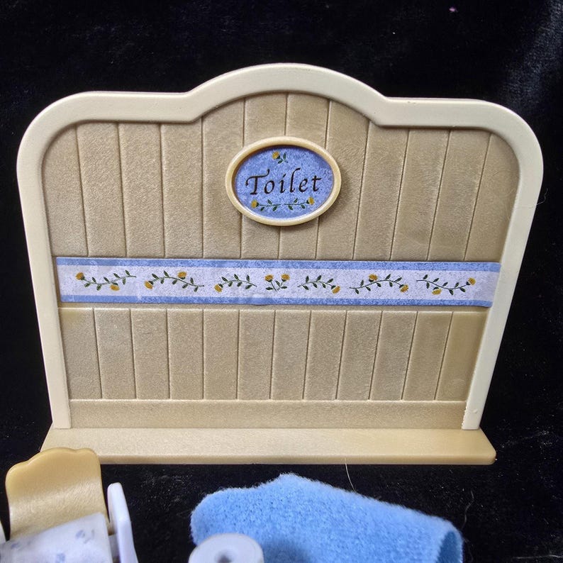 Baldosas de baño vintage de Sylvanian Families SE-139, Japón, 2004, Calico Critters imagen 10